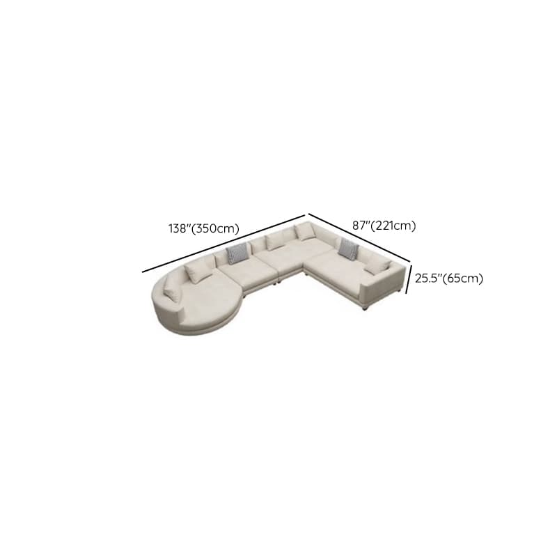 Living Space Use 4 Pc /5 Piece Set L-Shape Right Hand Facing Corner Sectional, 5-Seater /Seats 6 - image 17