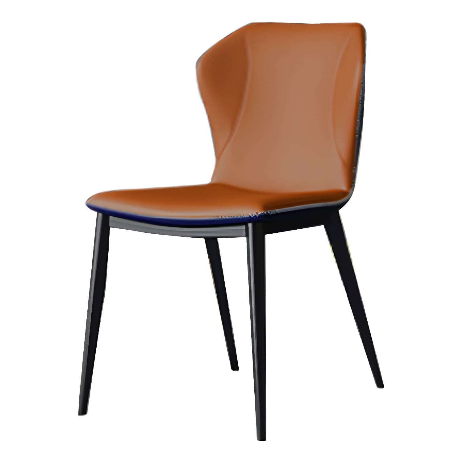 Modern Leather Home Side Chair Wingback Matte Finish Dining Chair