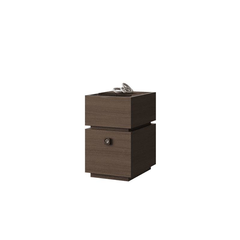 Organic Modern Nightstand With Drawer Organization featuring 2 Drawers and Composite Wood Countertop - image 7