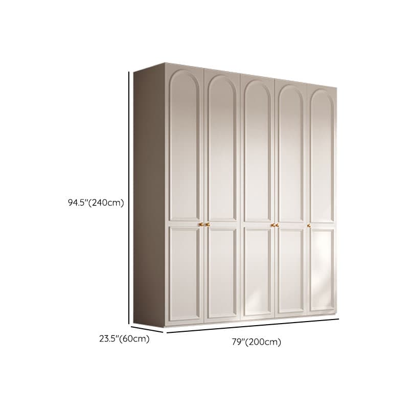 Chalk Modern Wooden Standalone Almirah with Soft Close Drawer, Soft Close Door, and Interior Shelves - image 19