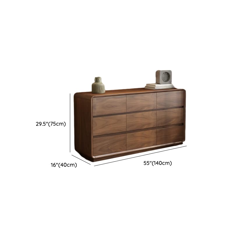 Cocoa Casual Rubberwood Double Dresser/Lingerie Chest with 6/9/5 Drawers Horizontal/Vertical - image 21