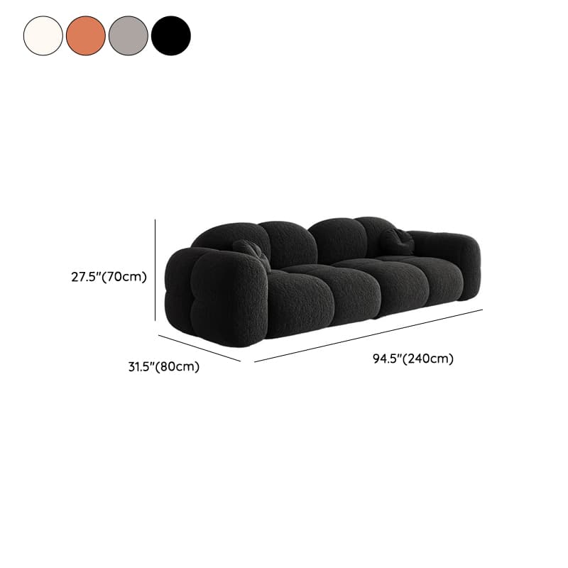 Modern Solid Color Tear Resistant Standard Sofa in Grey/White/Citrus Color with Seating Capacity for 5/4-seater/3-seater and 2 Pillows - image 19
