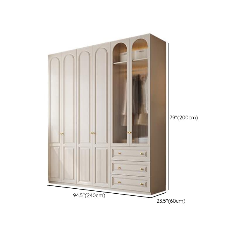 Minimalist Manufactured Wood Independent Almirah with Soft Close Drawer, Interior Shelves, and Clothing Rod - image 31