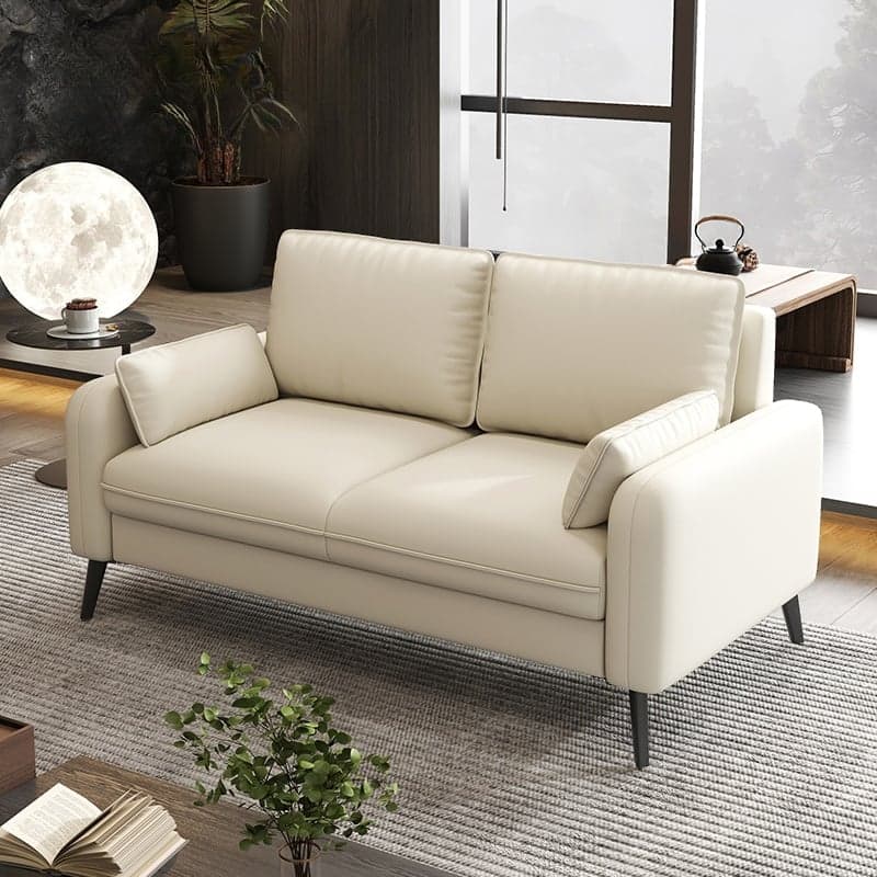 Trendy Solid Color Water Resistant Loveseat in Grey/Olive Green/Amber Color with Arm for 2 People - image 9
