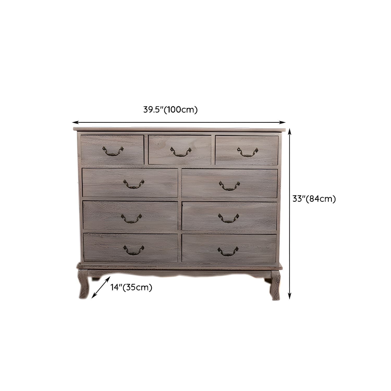 Nautical Storage Chest Bedroom Solid Wood Chest with Drawers - image 30