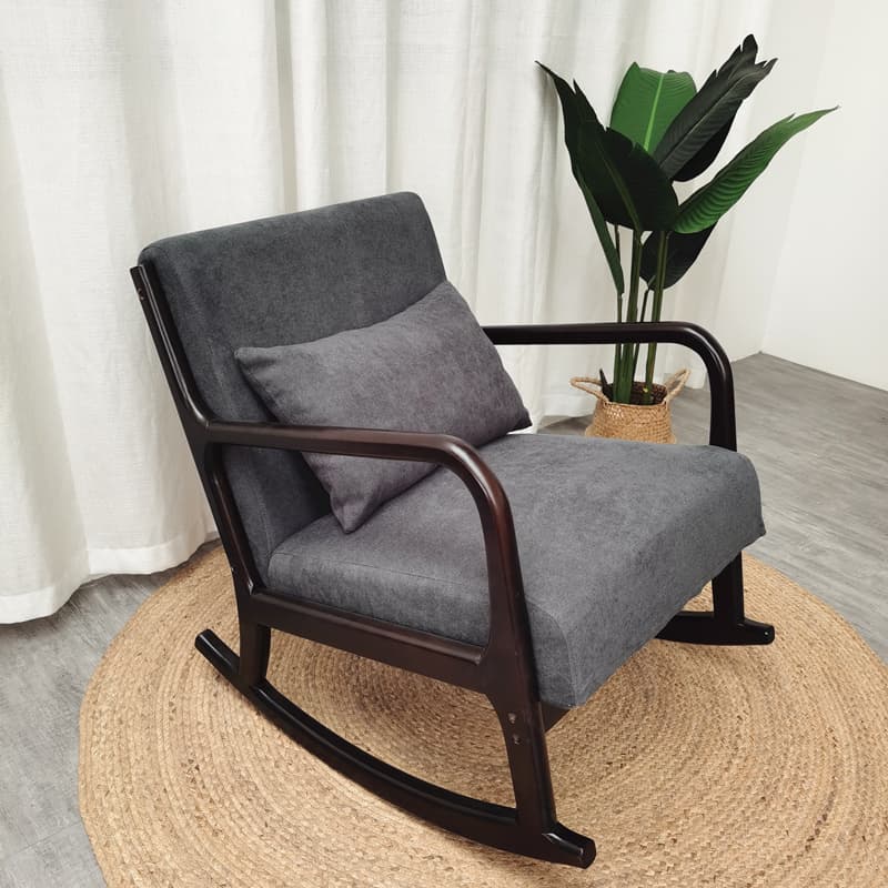 Casual Chalk/Cocoa/Azure Wood Rocking Chair Couch - image 11