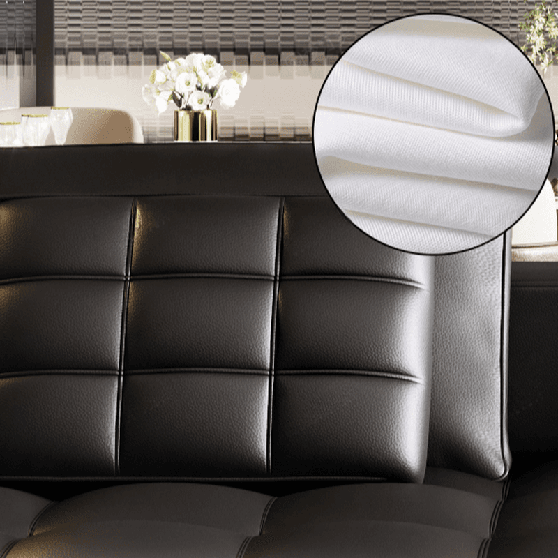 Versatile Black Sofa, Straight/L-Shape, 7-Seater, Horizontal/Right Hand Facing Orientation - image 3
