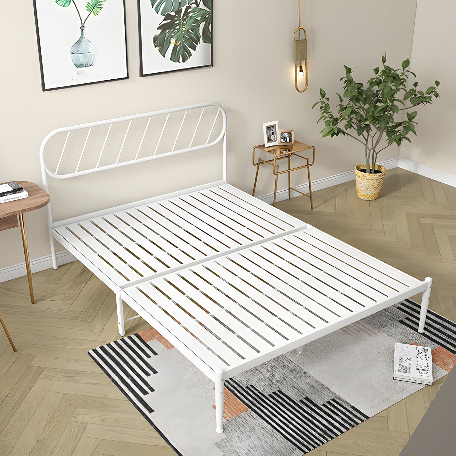 Modern Simple Style Open-Frame Panel with Metal Frame and Leg - image 14