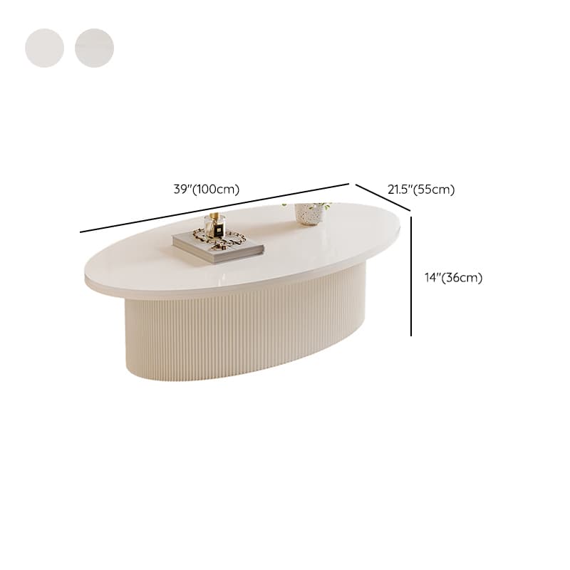 Single Stone Oblong Accent Table with 1 Tier Plinth Base for Foyer - image 13