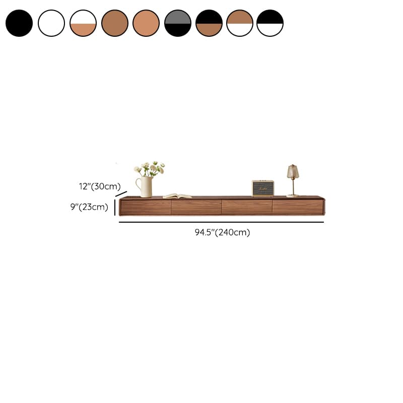 Contemporary Floating Wood TV Stand with 2-Drawer/4 Drawers and 2 Cabinets/1-Cabinet - image 24