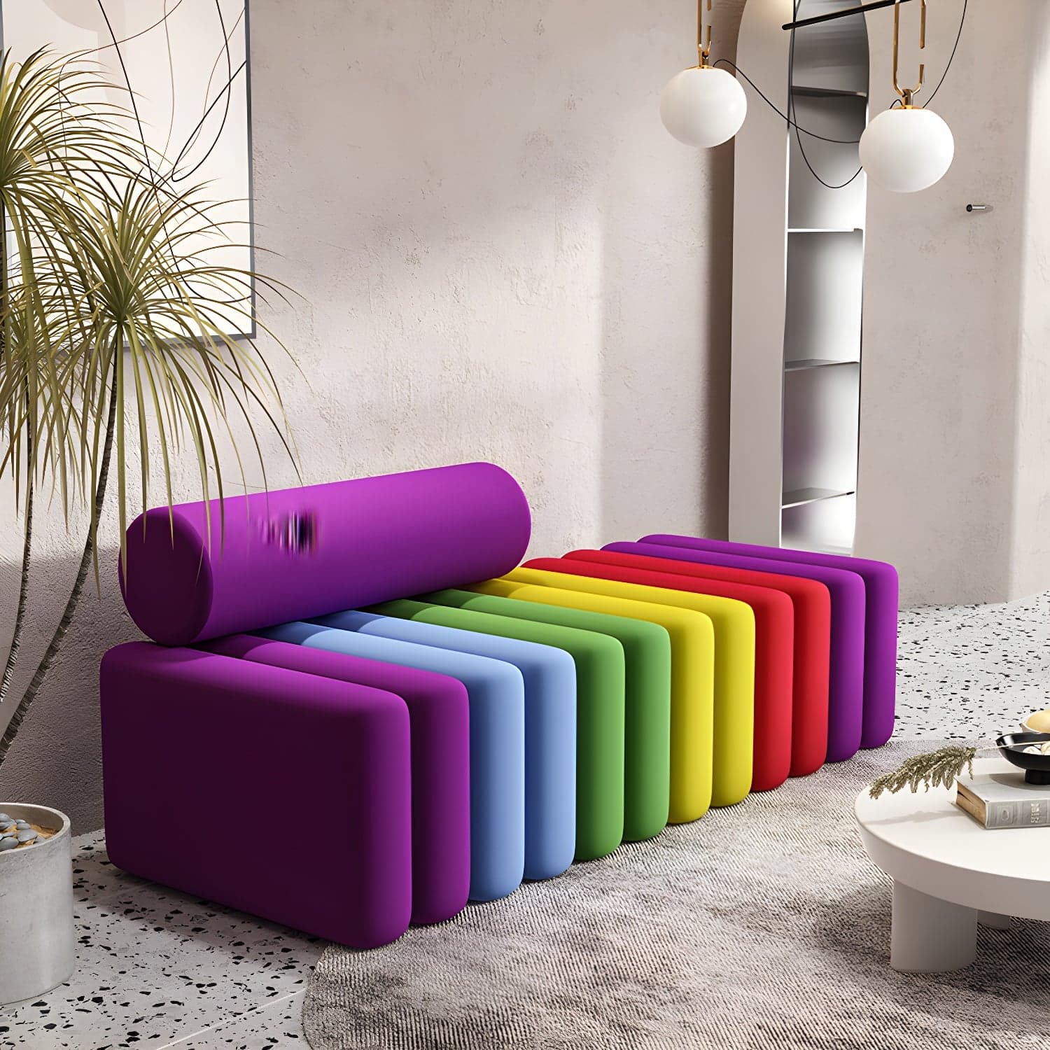 Velvet Contemporary Standard Sofa Armless Sofa for Living Room, Apartment - image 6