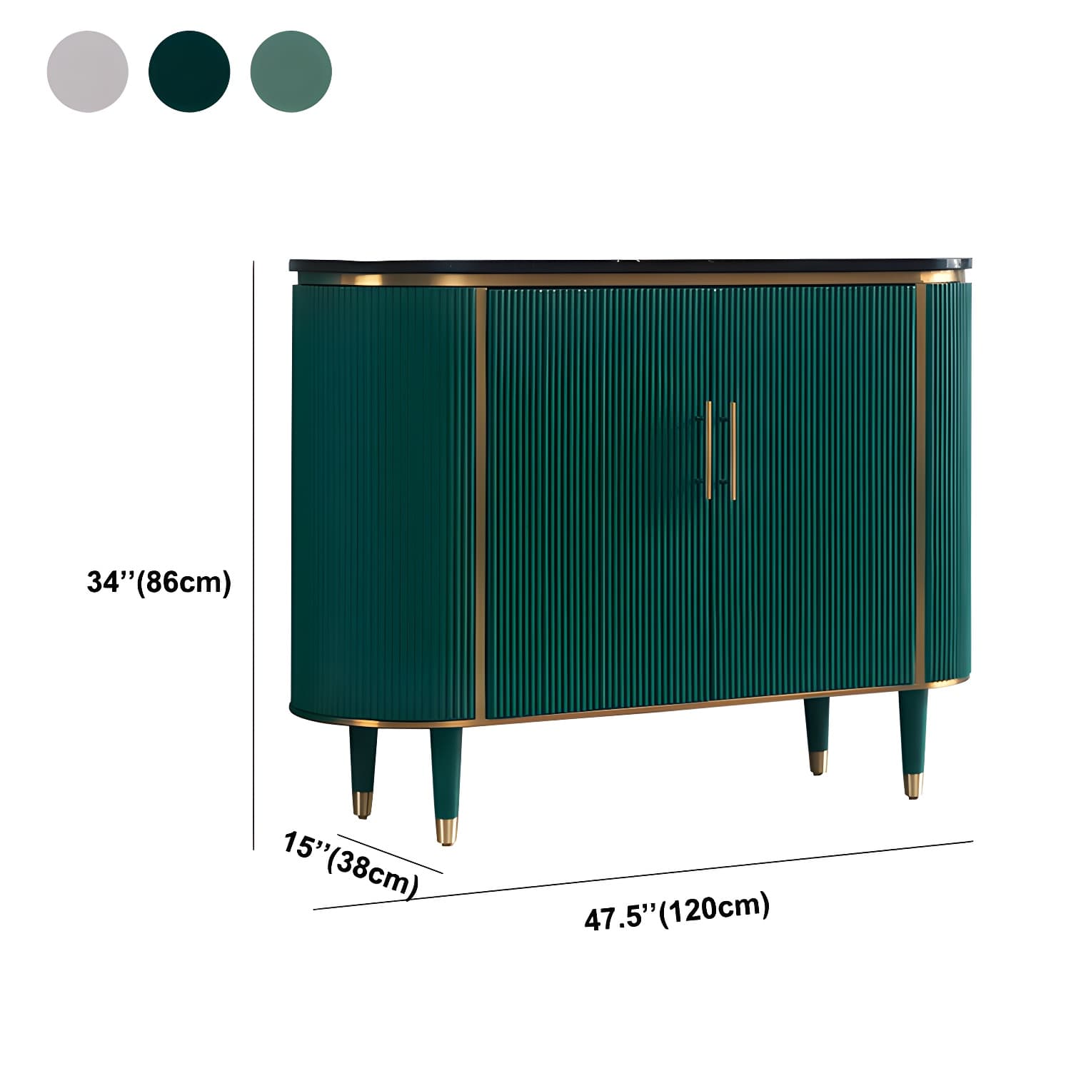 Wood Sideboard Contemporary Style Side Board for Dining Room - image 21