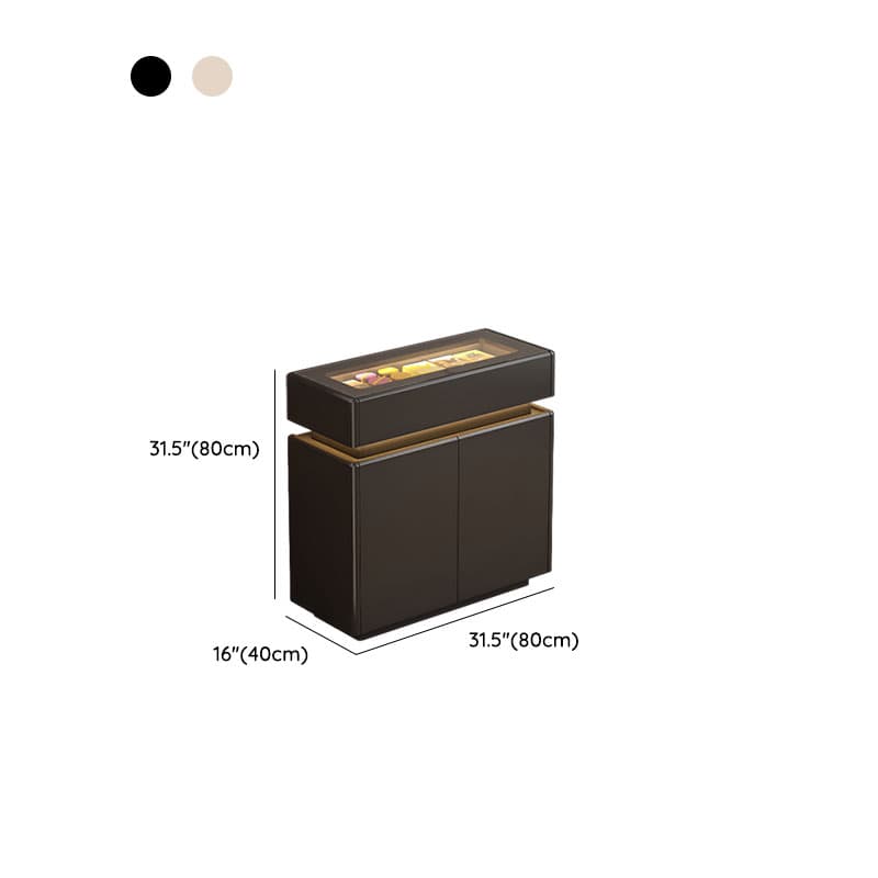 Elegant Sideboard with 8/12 Drawers, Glass Countertop, and Illuminating Lighting - image 13