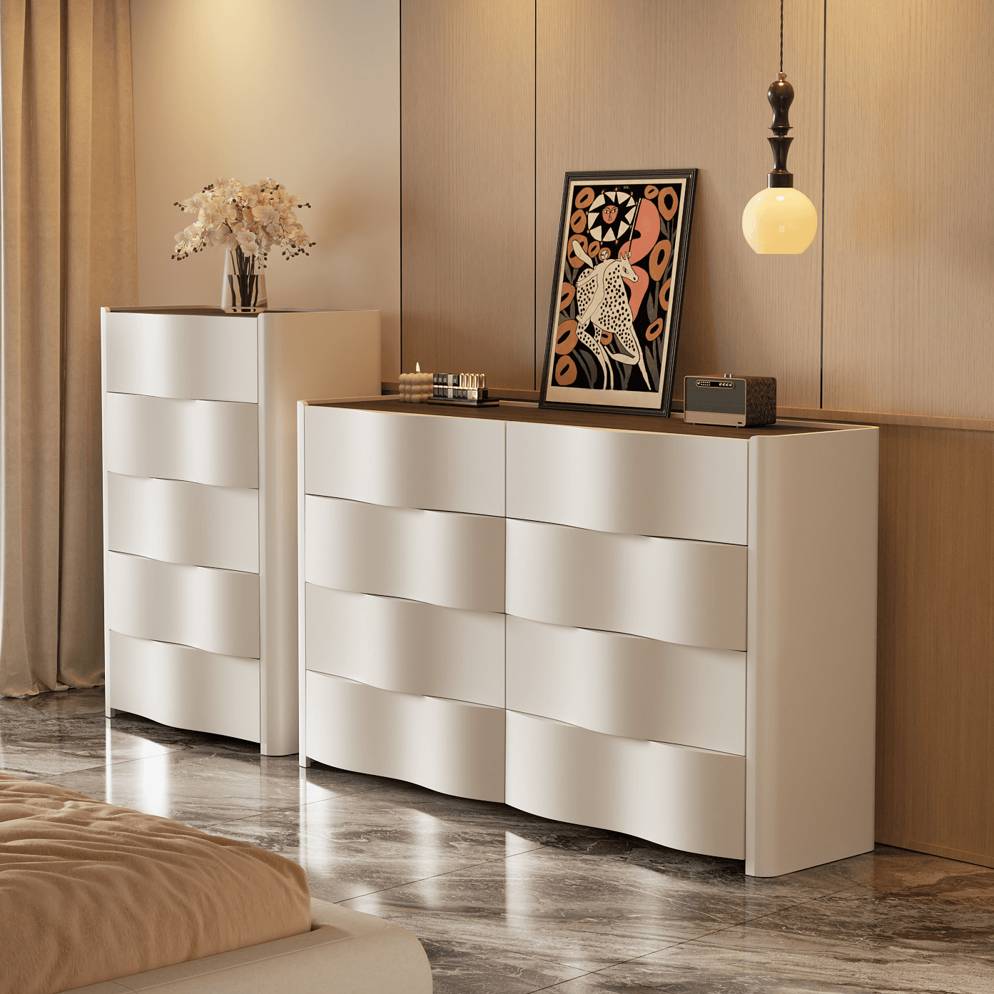 Simplistic Reclaimed Wood Double Dresser/Lingerie Chest with 8/6/5 Drawers in Horizontal/Vertical Orientation - image 7
