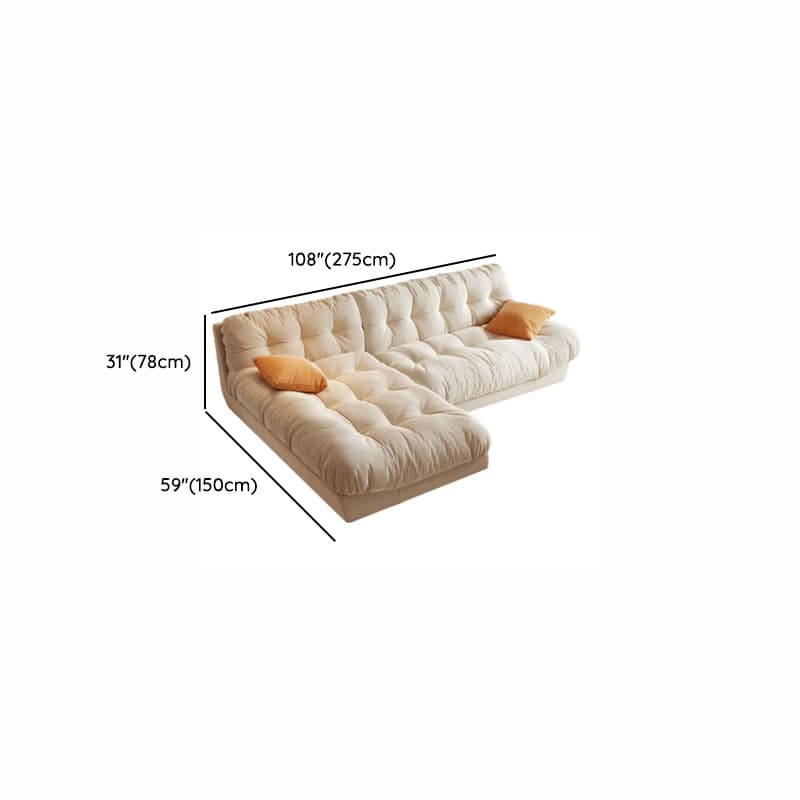 L-Shape/Straight Sofa/Corner Sectional, Left/Horizontal Orientation with Button-tufted Detail - image 14