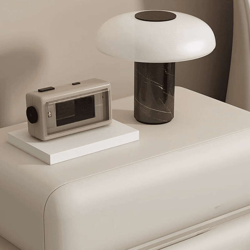 Modern Simple Style Nightstand With Drawer Organization with 2 Drawers and Pu Leather Countertop - image 17