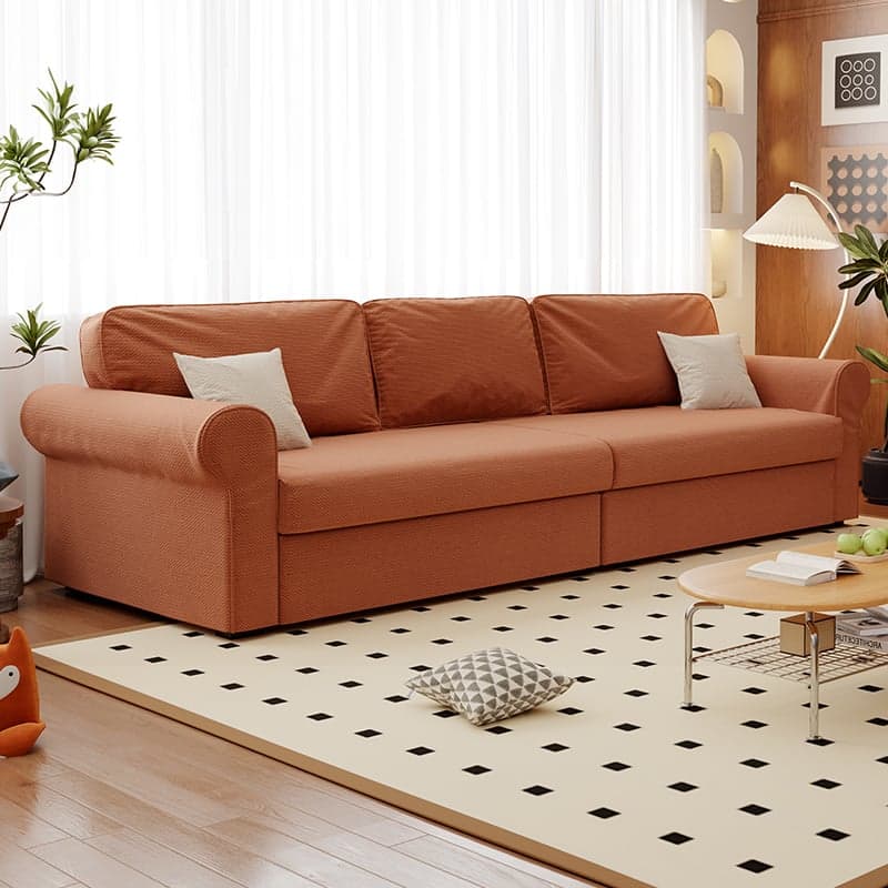 Modish Solid Color Stain Resistant Standard Sofa in Black/Jade Green/Taupe for 4-seater/5 Person with 2 Pillows - image 9