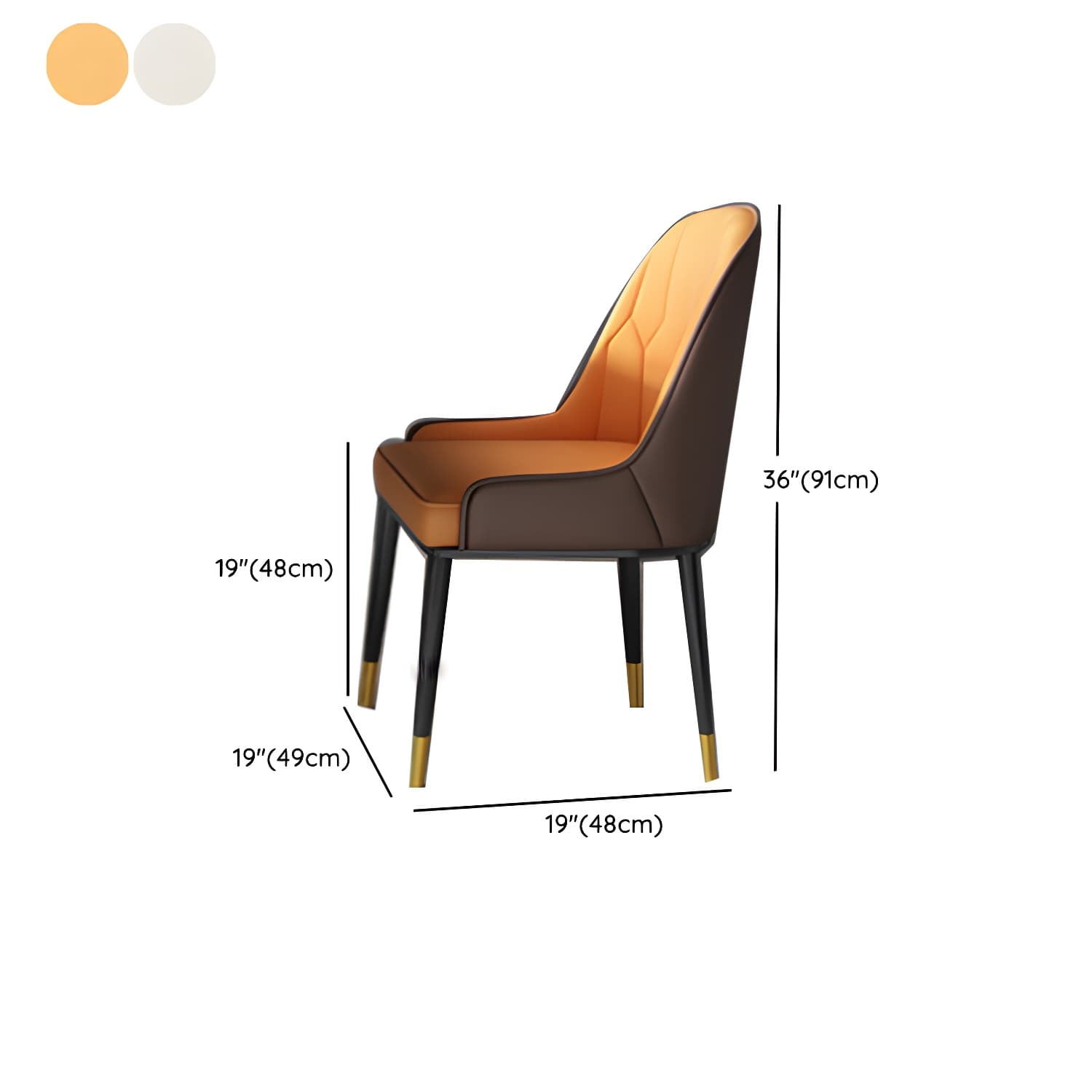Modern 5/7-Piece Dining Set with Upholstered Chairs in Beige and Slate Table Top - image 11