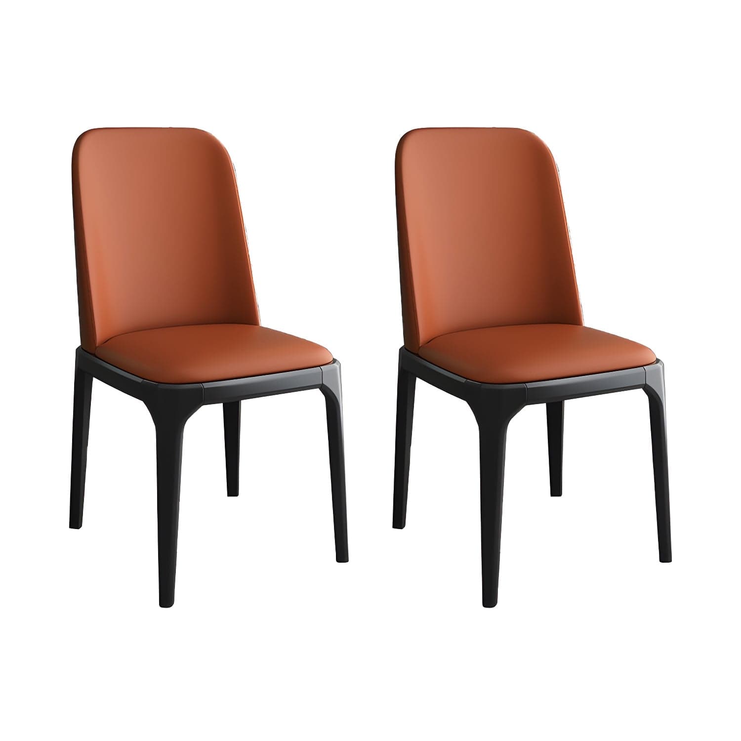Modern Style Parsons Chairs Faux Leather Dining Chair for Dining Room - image 6