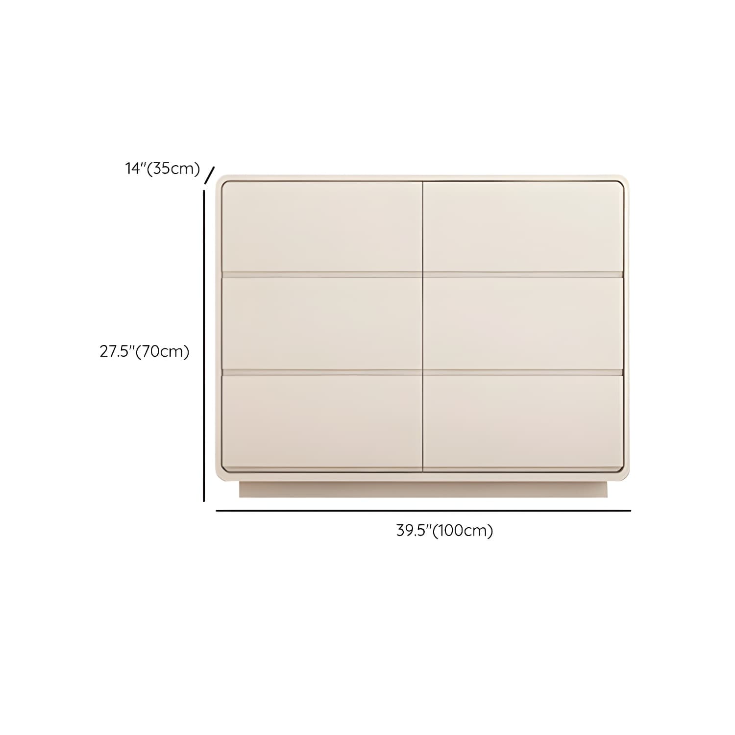 Modern White Double Dresser with Drawers and Soft Close Glides - image 15