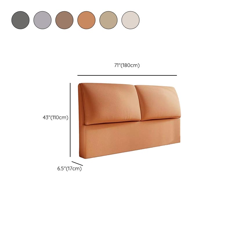 Trendy Panel Headboard in Natural Wood with No Distressing, Rectangle Shape for King/Queen/Full Bed, Cotton Upholstery, Standard Height - image 12