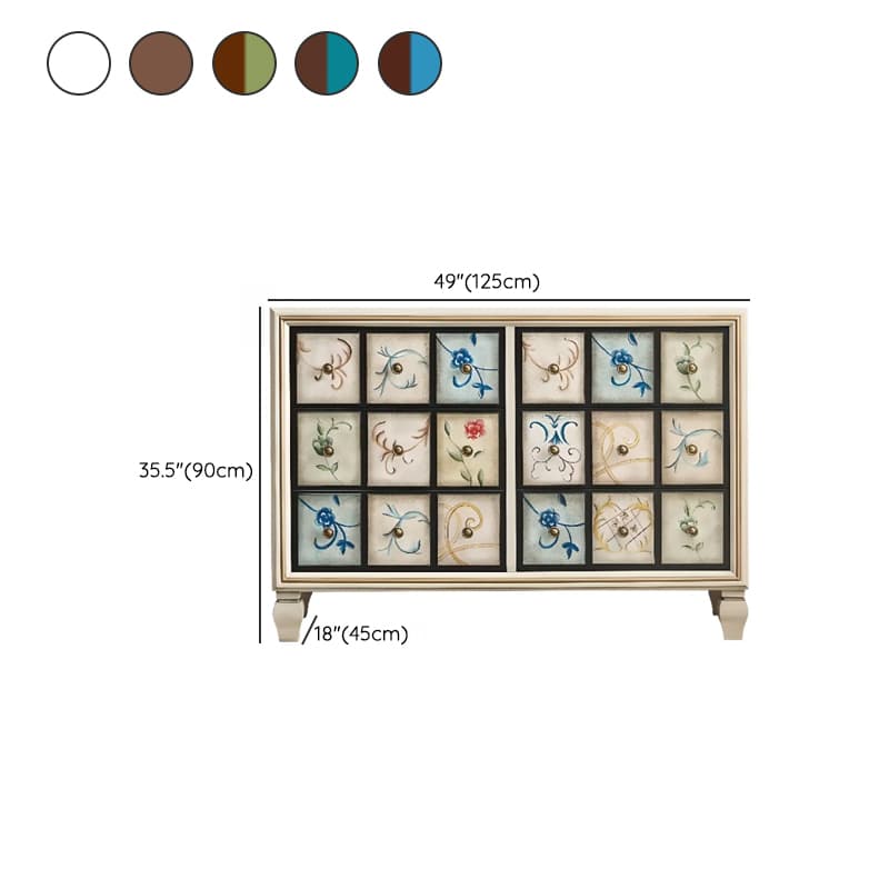Modern Simple Style 3 Tiers/5 Tiers/4 Tiers Bachelor Chest/Console Dresser/Semainier in Solid+Manufactured Wood, Dyed Finish - image 21