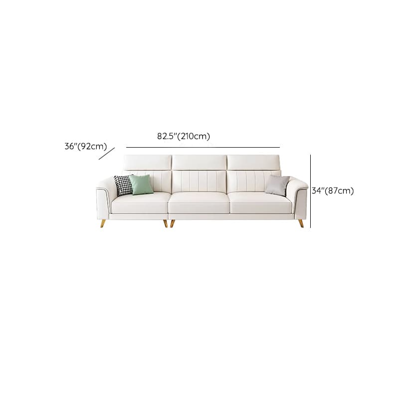 Modern Reversible Sectional with Flared Arm and Stain-Resistant Tech Cloth Upholstery - image 29