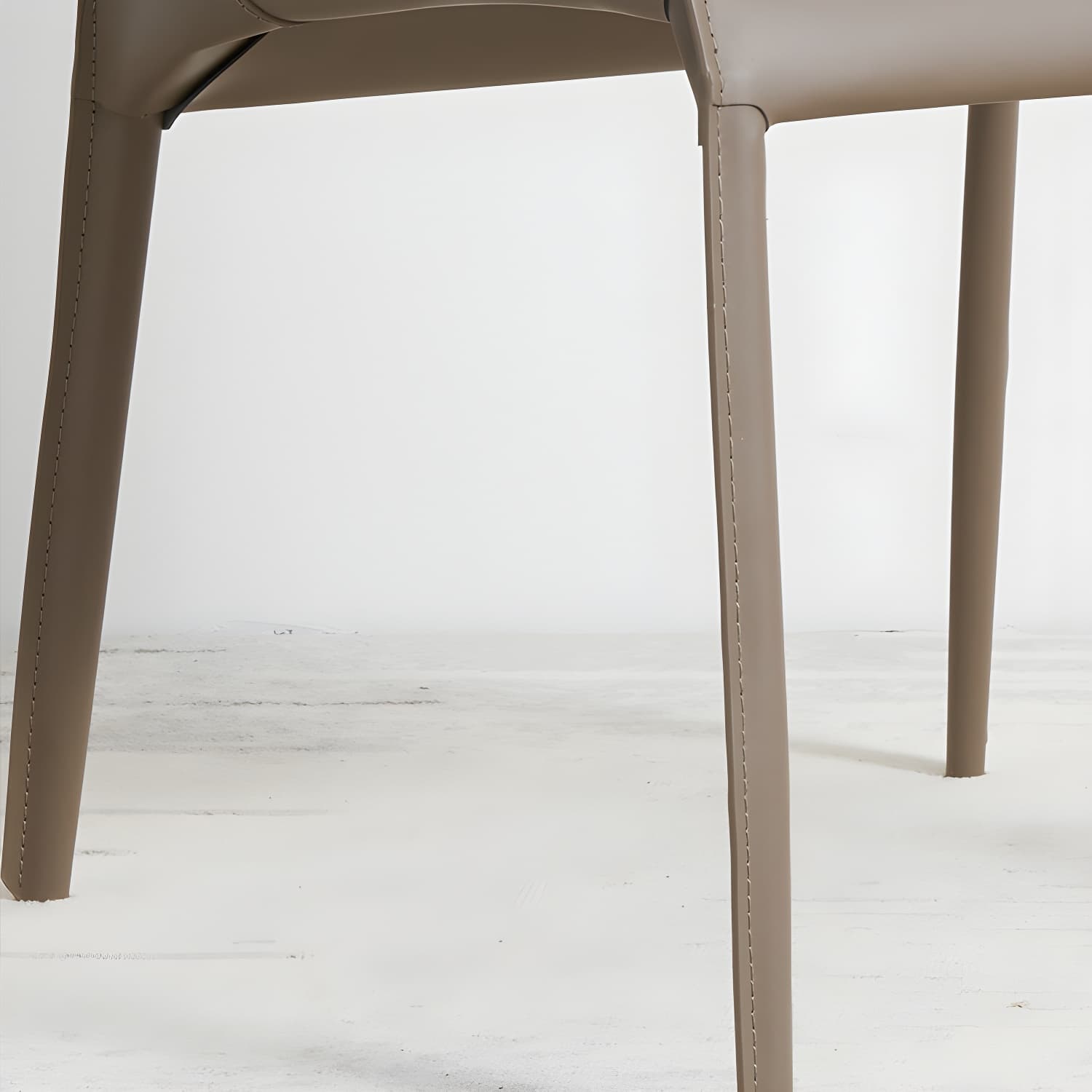 Designer Style Leather Dining Chair Matte Finish Parsons Dining Side Chair - image 16