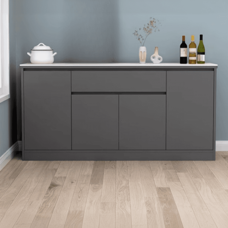 Buffet Table/Server with 1 Drawer, Drawers Storage, Sintered Stone Countertop, Adjustable Shelving, and 4 Doors/3 Doors/2 Doors Tabletop - image 4