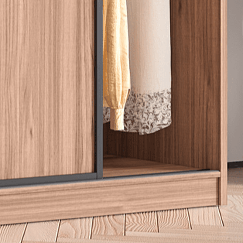 Modern Simple Style Sand Manufactured Wood Self-supporting Wardrobe with Soft Close Drawer, Interior Shelves & Soft Close Door - image 4