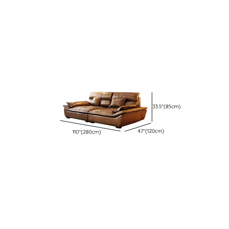 Drawing Room Standard Sofa in Mocha Pu Leather - image 22
