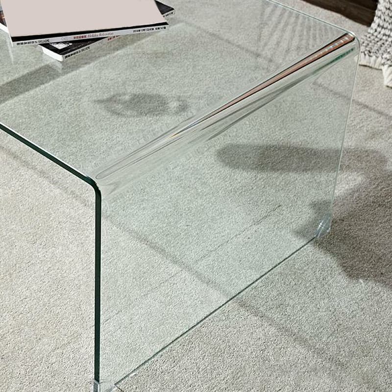 Modernism Oblong Cocktail Table in Glass with Sled Base for Living Room - image 13