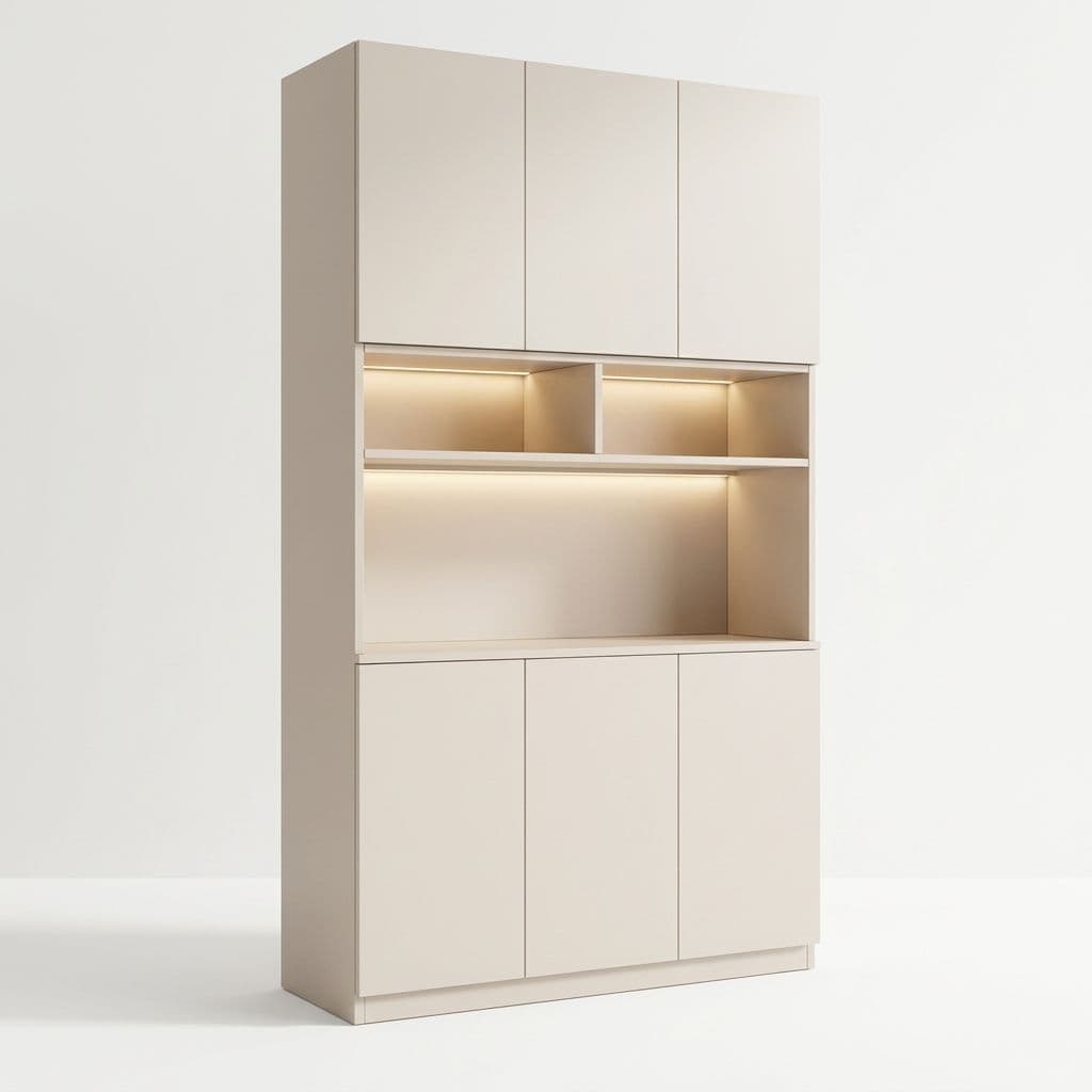 Trendy Sideboard with 3 Drawers, Cupboard, Wide/Standard/Narrow Sizes, 2/1 Shelves, Cabinets, and Glass-panel Door - image 48