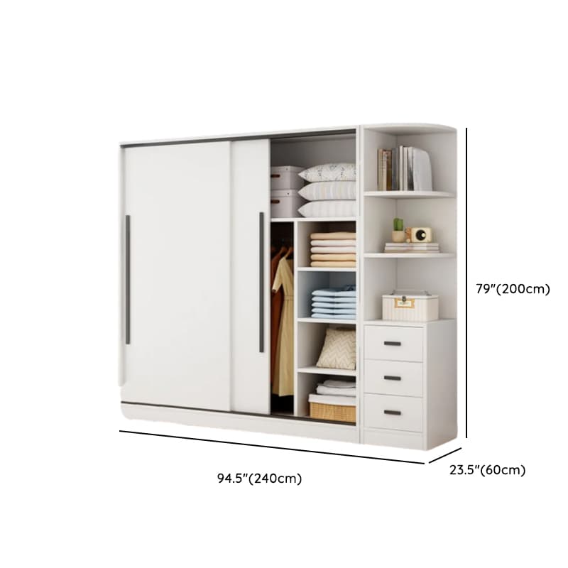 Chalk Modish Wood Dressing Station Soft Close Drawer Soft Close Door Interior Shelves - image 24