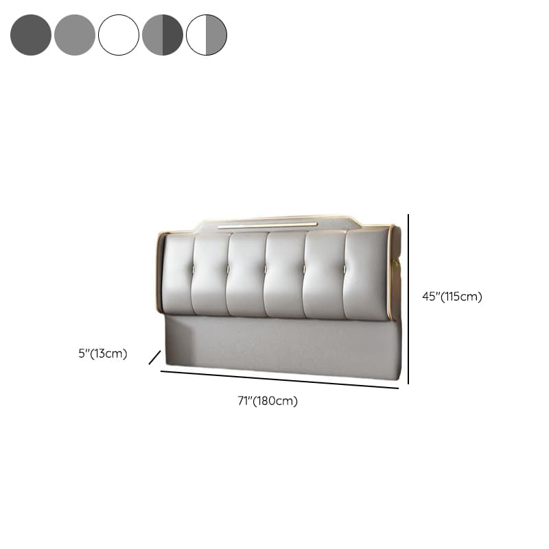 Art Deco Style Panel Headboard in Pine Wood with No Distressing, Rectangle Shape for Queen/Full/Twin XL Bed, Featuring Sponge Upholstery and Standard Height - image 13