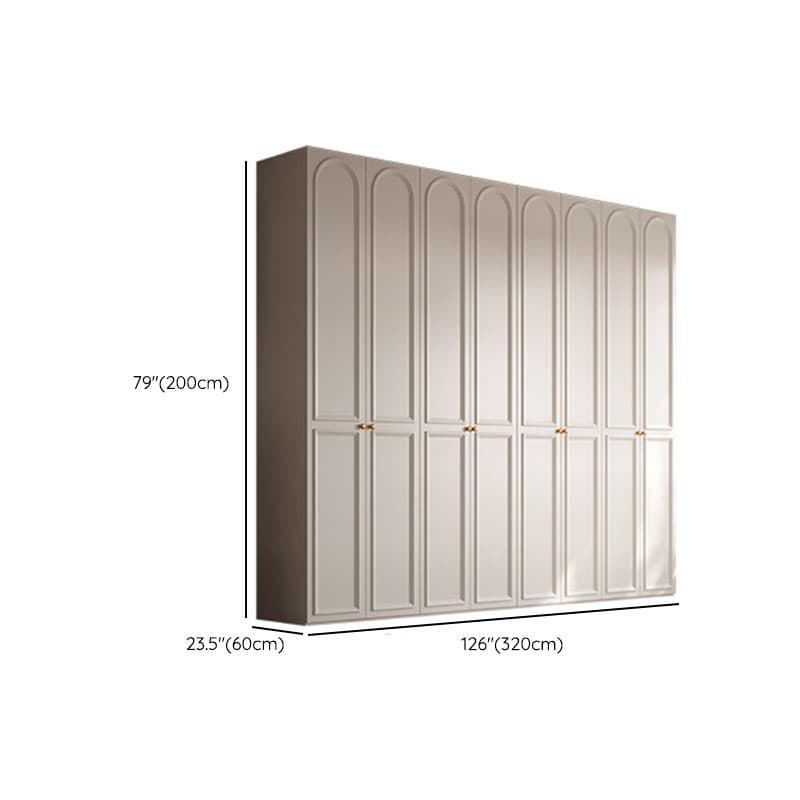 Chalk Modern Wooden Standalone Almirah with Soft Close Drawer, Soft Close Door, and Interior Shelves - image 24