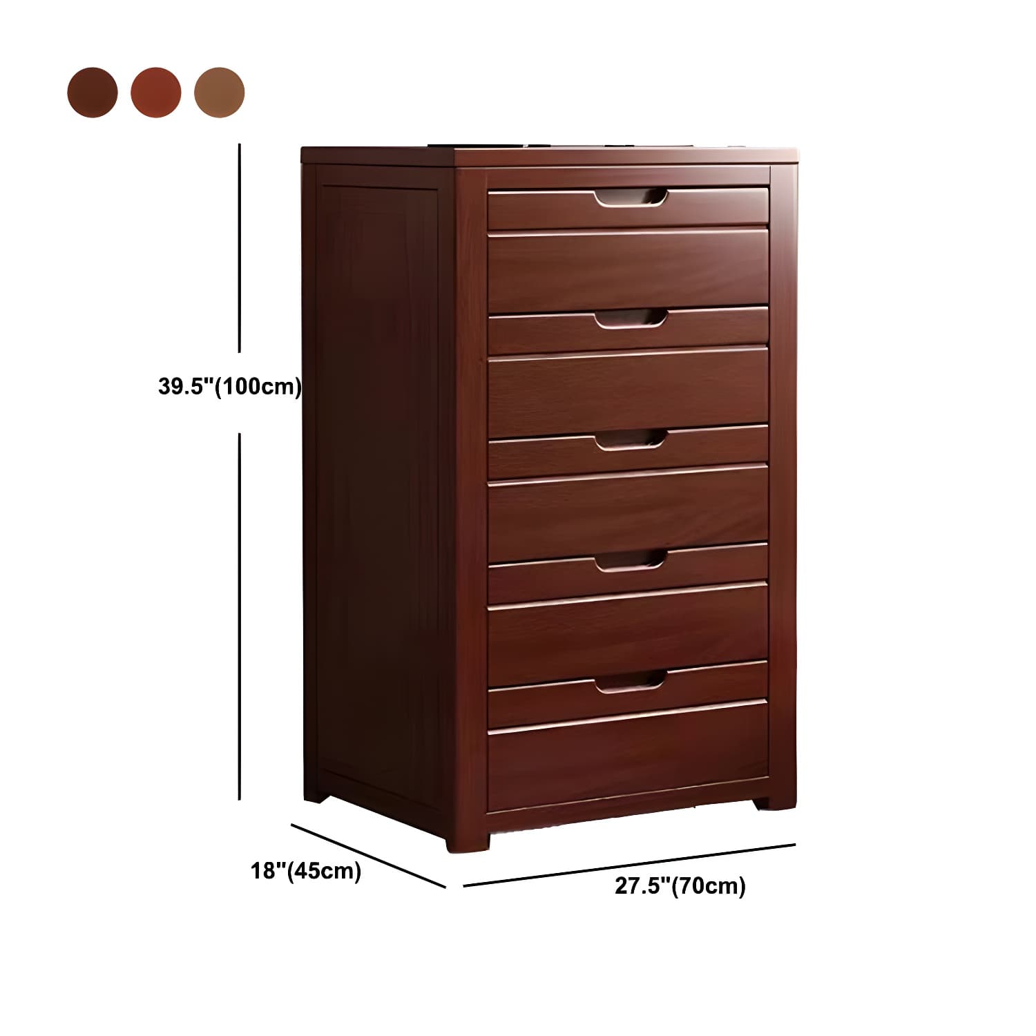 Modern Rectangle Side Cabinet Soft Close Drawers Wood Storage Cabinet - image 22