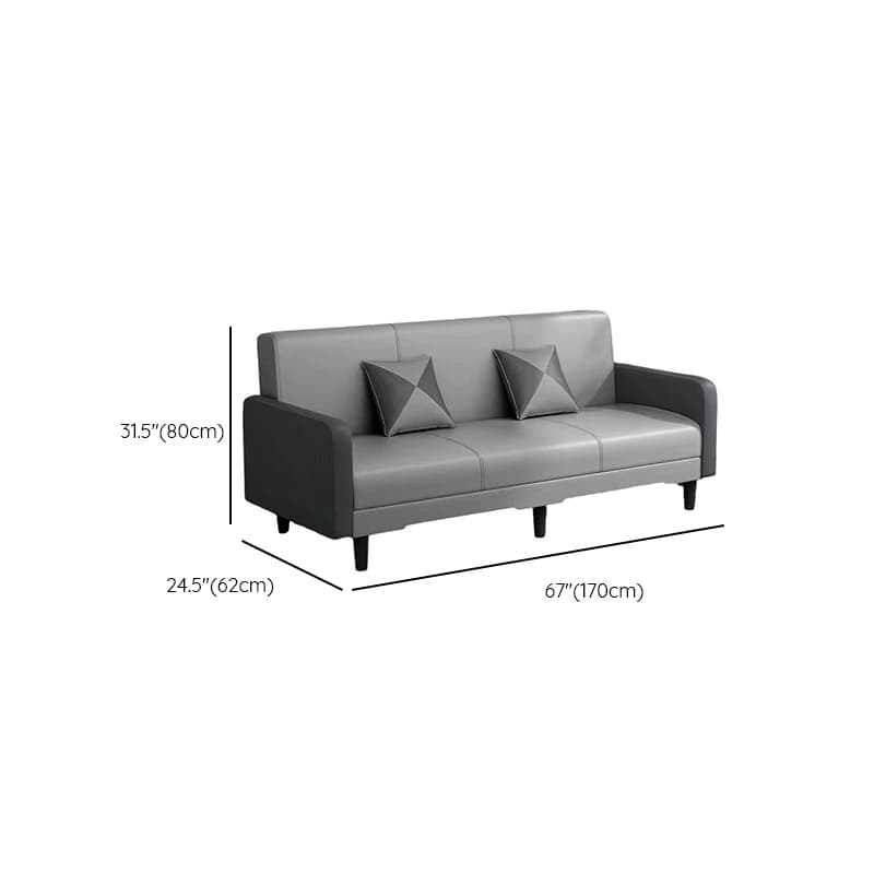 Drawing Room Gray/Light Brown/Off-White Standard Sofa with Armrest - image 17