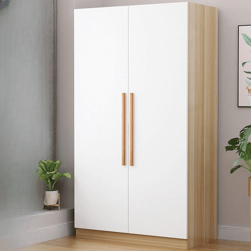Modern Timber Detached Wardrobe with Soft Close Drawer, Soft Close Door, Interior Shelves & Clothing Rod