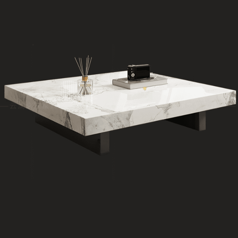 Square Board Game Coffee Table with Sled Base Suitable for Living Room Use - image 13