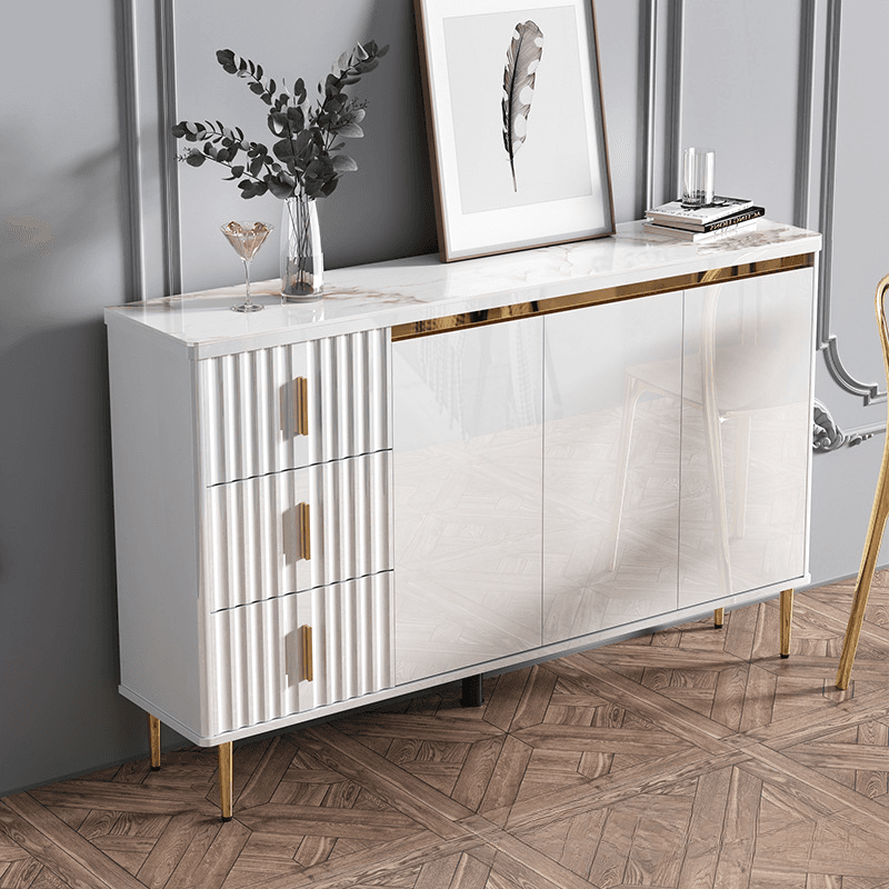 Luxurious Chalk Stone Standard Flooring Sideboard with 3 Doors & Variable Shelf - image 16
