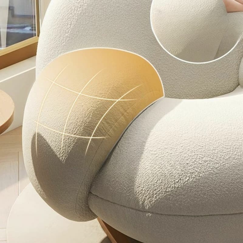 Attractive and Comfortable Designer Indoor Rocking Chair with Natural Wood Legs - image 12