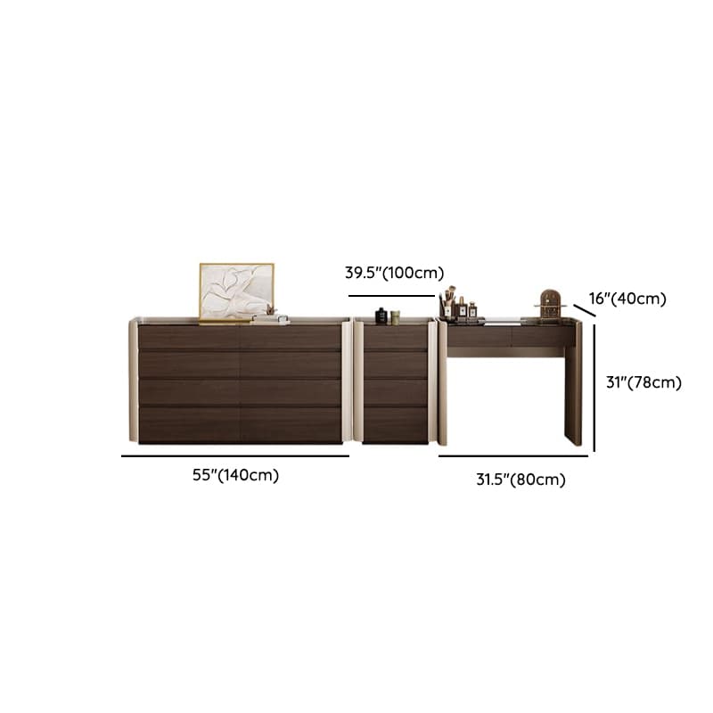 Auburn Multi-Purpose Vanity Set with 10 Drawers, Lighting, and 2-in-1 Functionality - image 12