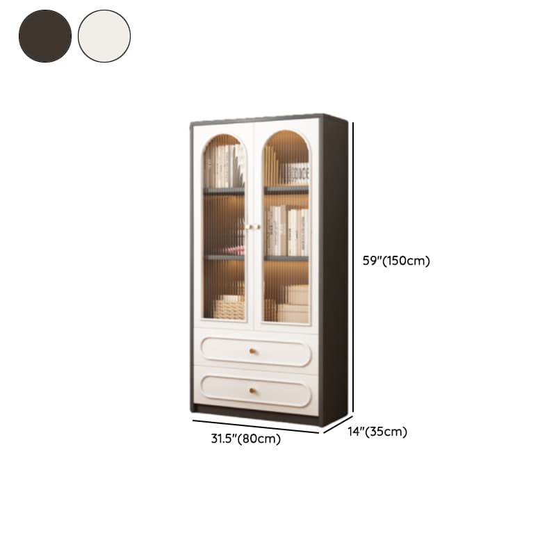 Detached Scratch-immune Accent Cabinet with Glazed Door, Adjustable Shelf, Cabinet Knobs, Soft Close Drawer, and Stain Resistant Finish - image 20
