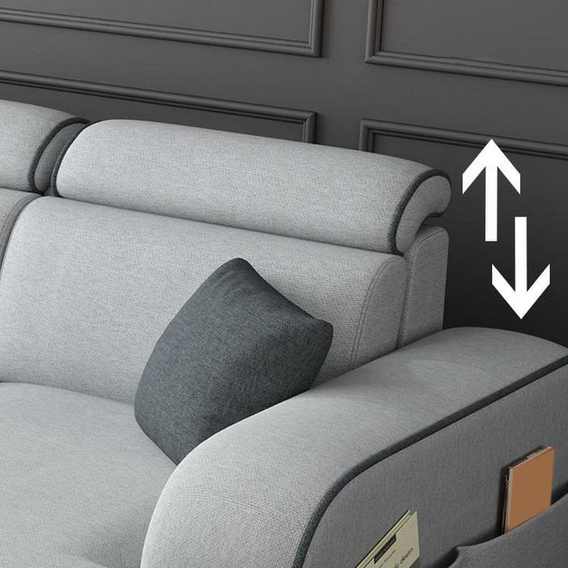 Square Arm Sectional Sofas with Adjustable Pillows and Storage - image 12