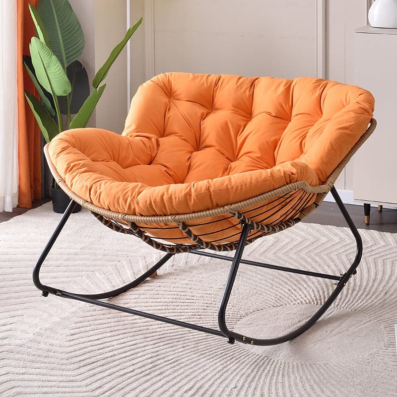 Modern Simple Style Alloy Rocking Chair Couch with Scratch-defiant Cushioned Upholstery - image 5