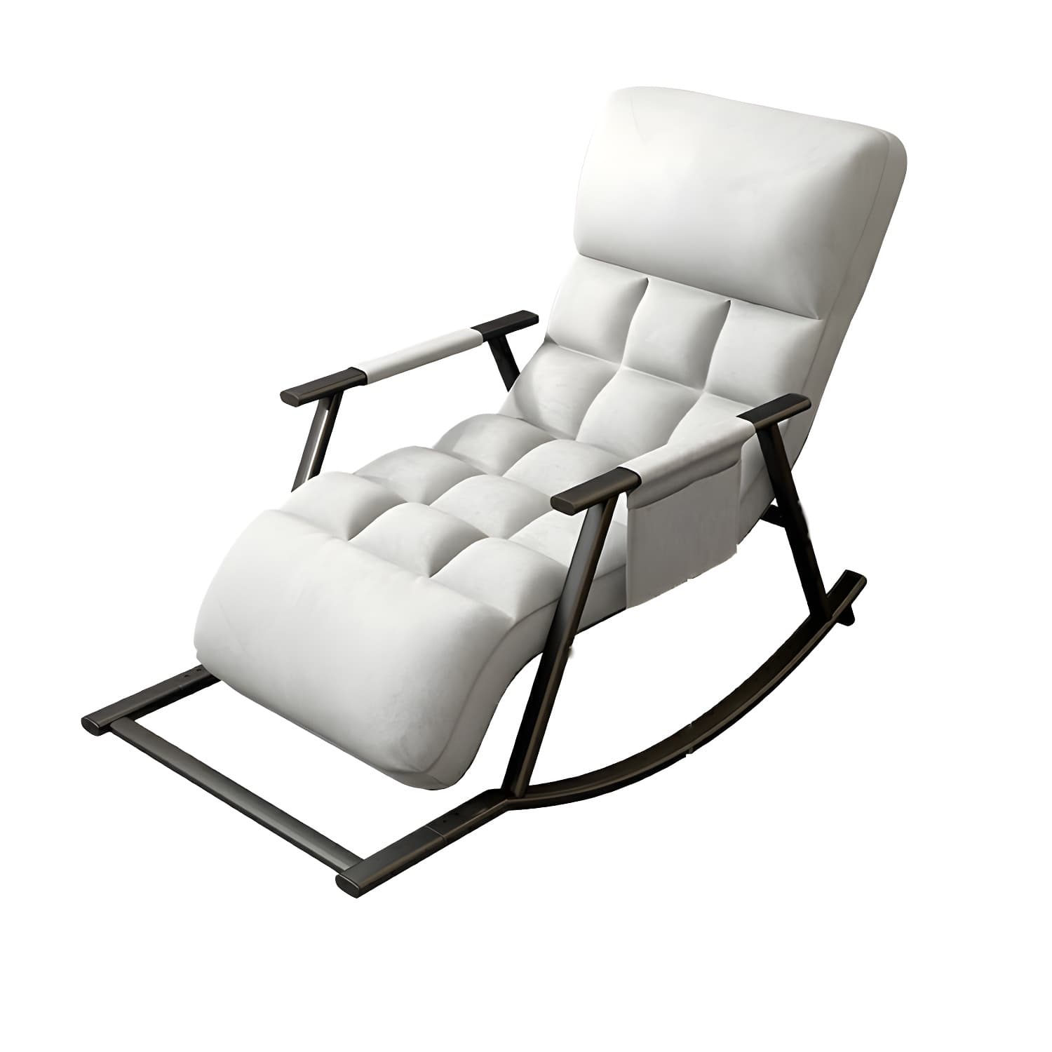 Elegant Modern Upholstered Rocking Chair - Stylish Home Decor with Fun Freshness - image 14