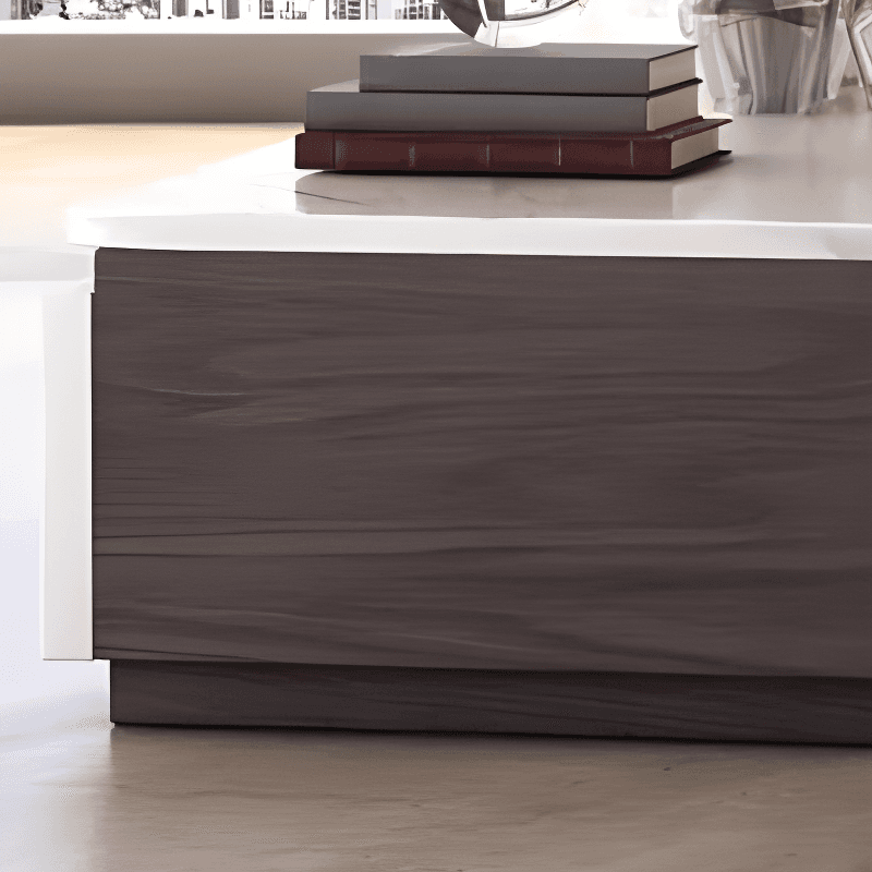 Chalk Modern Stone TV Stand with 5-Drawer/4-Drawer and Cable Management - image 7