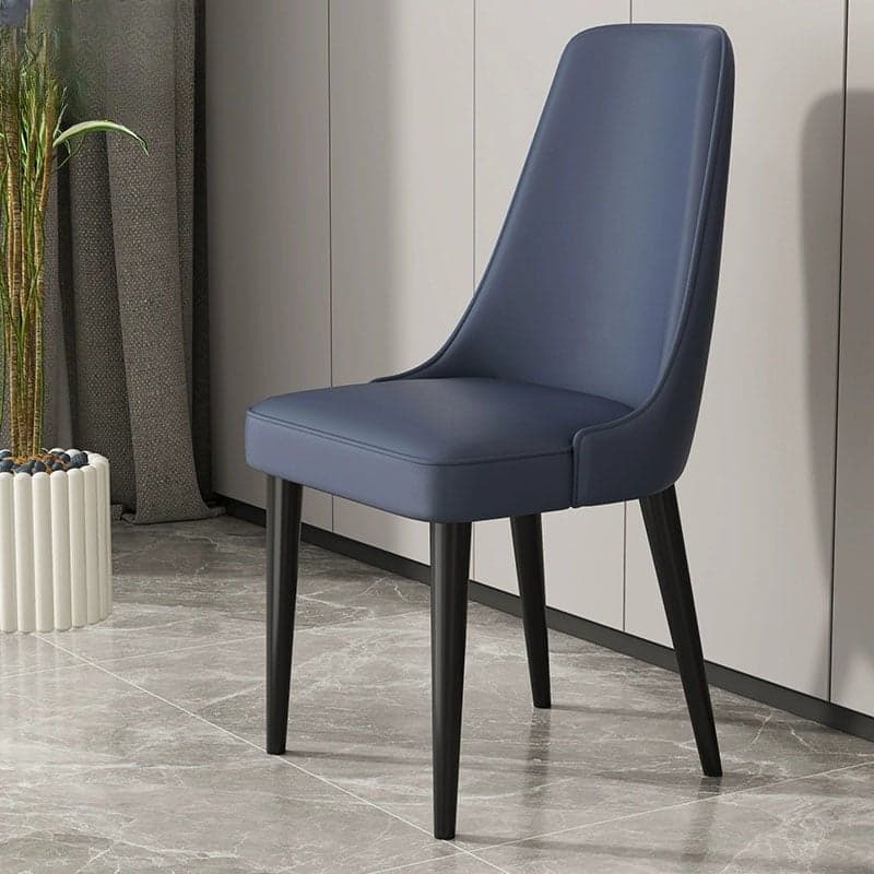 Mid-Century Modern Armless Faux Leather Kitchen and Dining Side Chair in Parsons Style - image 4