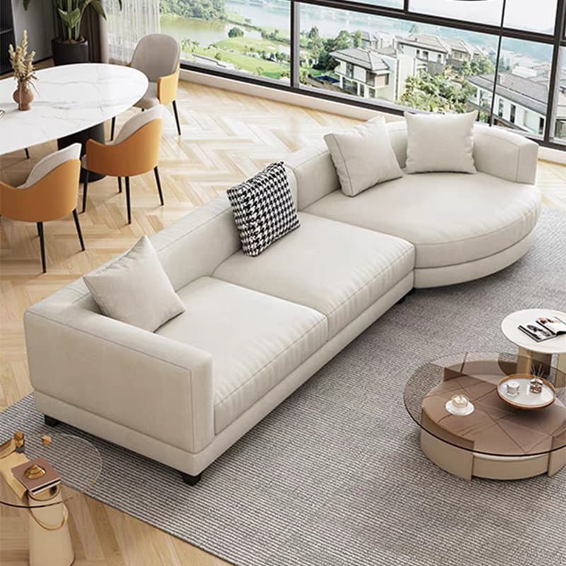 Living Space Use 4 Pc /5 Piece Set L-Shape Right Hand Facing Corner Sectional, 5-Seater /Seats 6